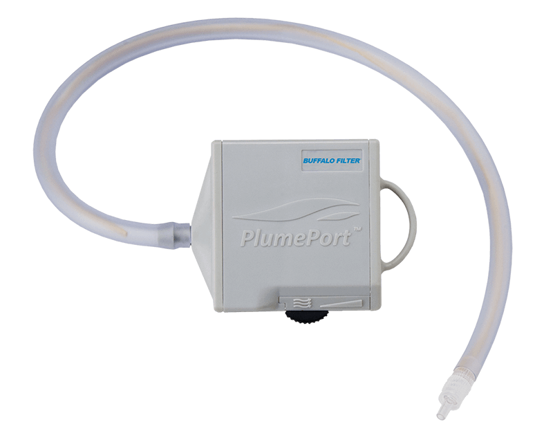 plumeport passive smoke filter and tube