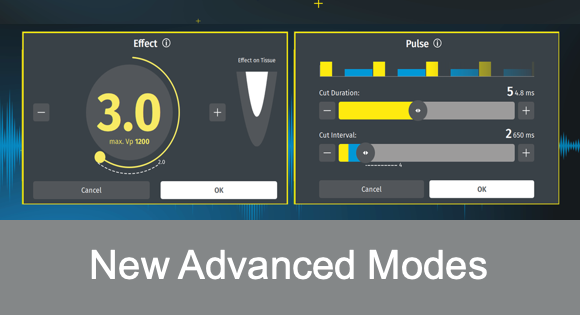 Nueva pantalla de modo avanzado